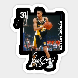 Reggie Miller Choke Sign Basketball Legend Signature Vintage Retro 80s 90s Bootleg Rap Style Sticker